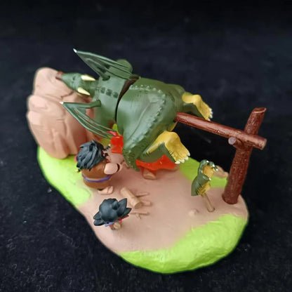 Dragon Ball Figure Son Goku Yajirobe Barbecue Cymbal 8cm PVC Action Statue Gift