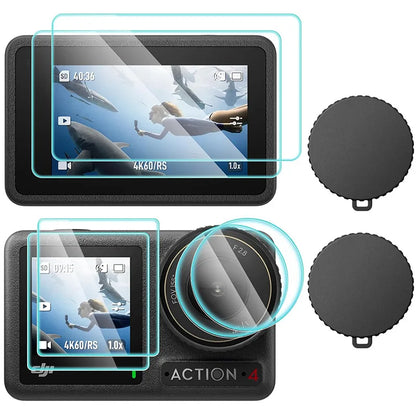 Glass Lens Protector for DJI Osmo Action 4 Tempered Film Accessories