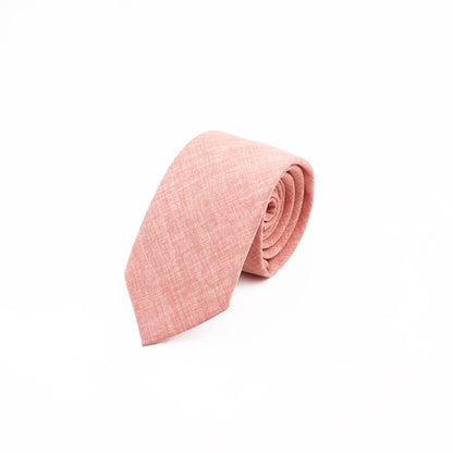 Mens Slim Solid Colour Tie 6.5cm Wedding Party Classic Necktie