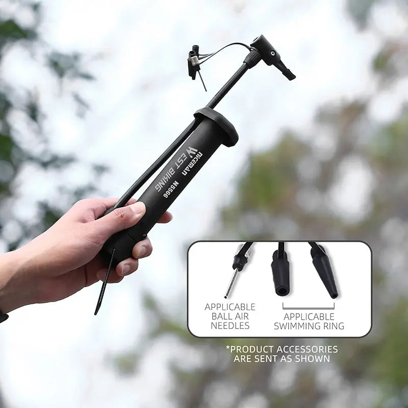 MTB Bicycle Pump 80 PSI Bike Inflator Schrader Floor Pump West Biking
