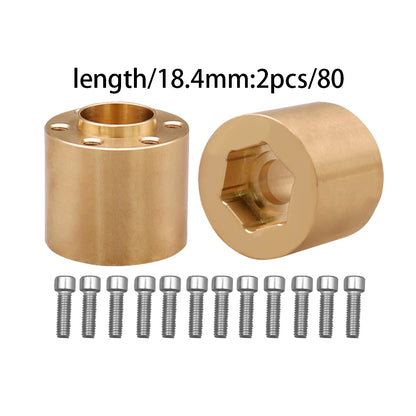 12mm Brass Wheel Weights | Hex Hub Adapter for 1/10 RC SCX10 TRX4 1.9" Rims