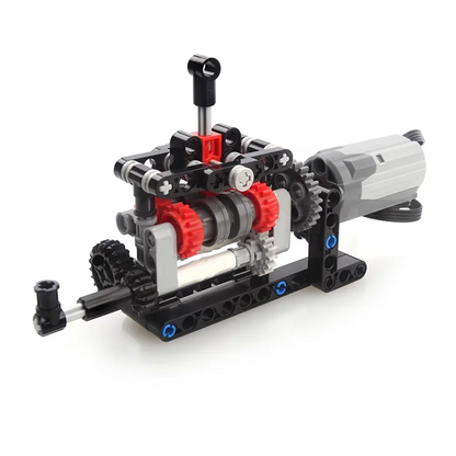 MOC 4-Speed Gearbox Model with Motor & Battery Box Power Functions Kit