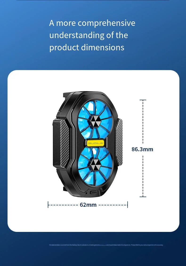 Wireless Battery Phone Cooler 2025 Portable Magnetic Clip Semiconductor Cooling