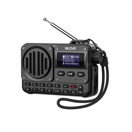 MLOVE BV800 Super-Portable Bluetooth Speaker with FM Radio,LCD Screen Display, Antenna, AUX Input, USB Disk, TF Card, MP3 Player-EXPROTAS