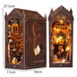 DIY Wooden Book Nook Mini Dollhouse 3D Puzzle Kit Bookshelf Insert Decor Gift - EXPROTAS