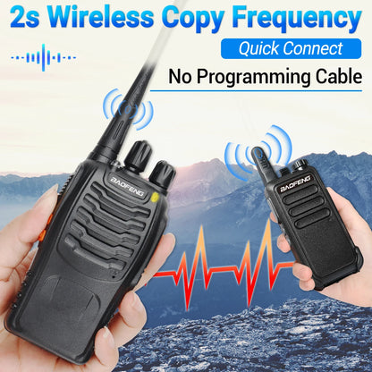 2x Walkie Talkie Baofeng BF-88E Long Range 400-470MHz Two Way Radio
