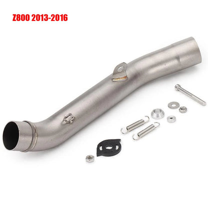 For KAWASAKI Z750 Z 750 2004 - 2008 Z800 Z 800 2013 - 2016 Years fits 51mm Motorcycle Exhaust Muffler Link Middle Tube Connect-EXPROTAS