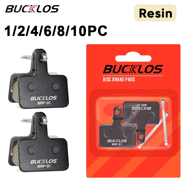 BUCKLOS Resin Disc Brake Pads for Shimano B01S B03S B05S MTB Hydraulic Bike
