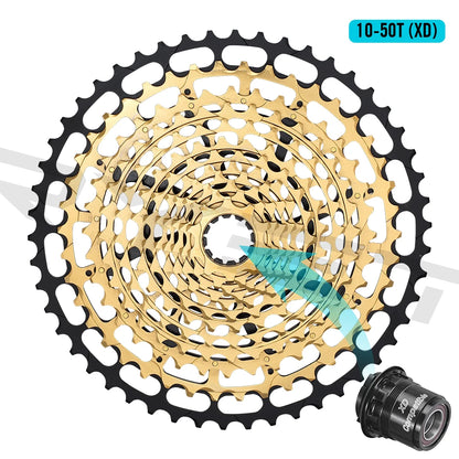 SPEDAO MTB Cassette 10–50T | 12-Speed XD Compatible Sprocket Steel Flywheel