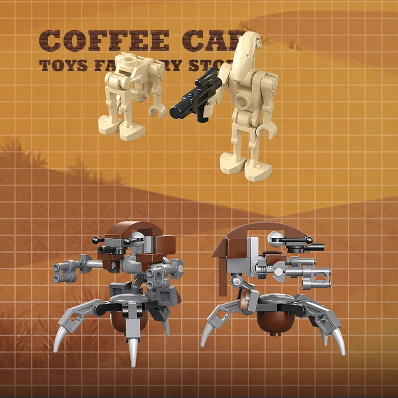 MOC Space War Transport Car 3D Model Robot Attack Craft Building Blocks Toy Gift