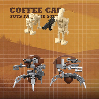 MOC Space War Transport Car 3D Model Robot Attack Craft Building Blocks Toy Gift