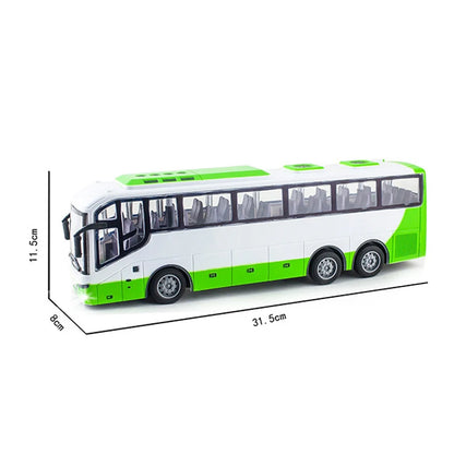 1/30 RC Electric Control Bus Light Remote Tour School City Model