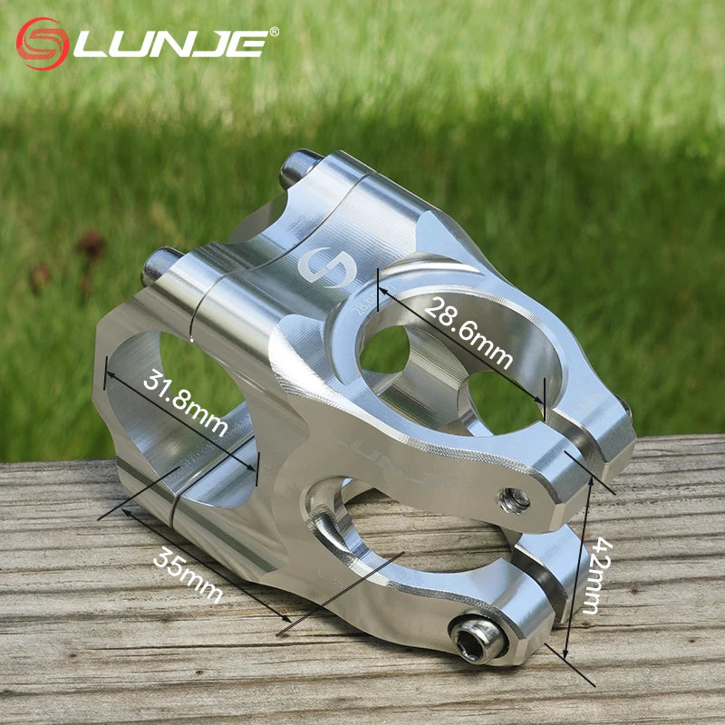 Bike Stem 35mm Adjustable MTB Riser 31.8mm Alloy Handlebar Short