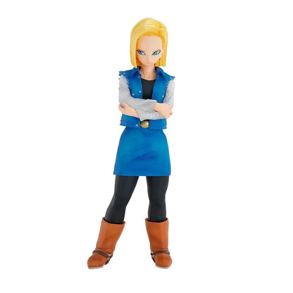 24CM Anime Dragon Ball Z Android 17 18 Figure Android 18 PVC Action Figures Collection Model Toys for Children Christmas Gifts-EXPROTAS