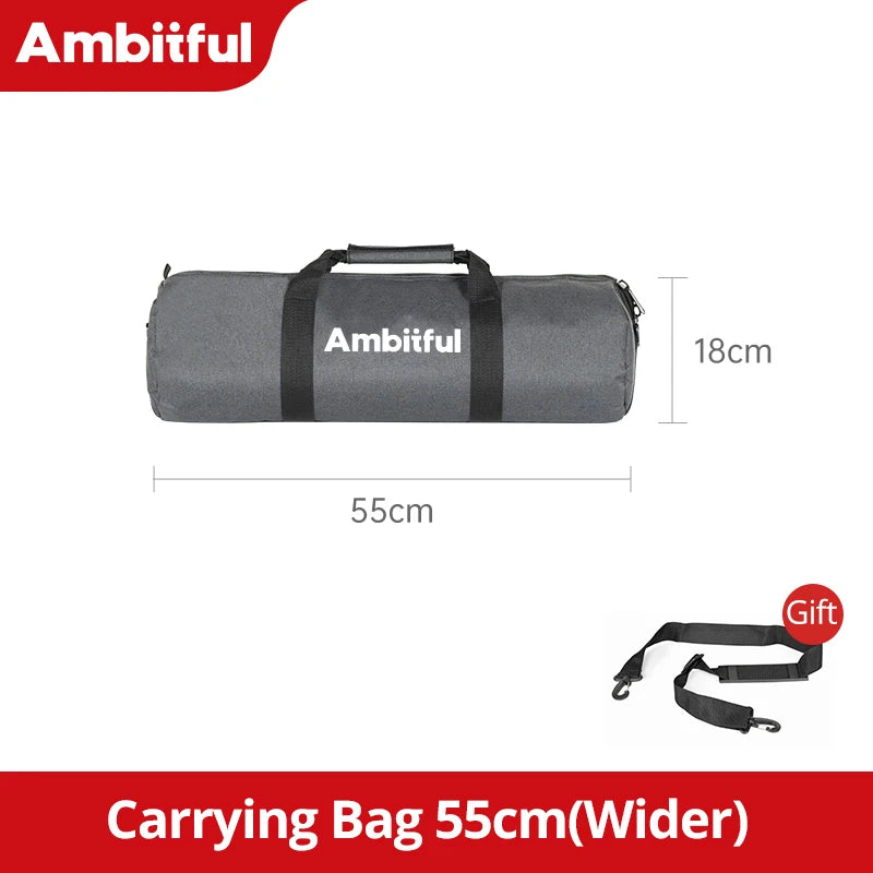 AMBITFUL TB PRO Tripod Bag 50–140cm Padded Carry Case w/ Shoulder Strap
