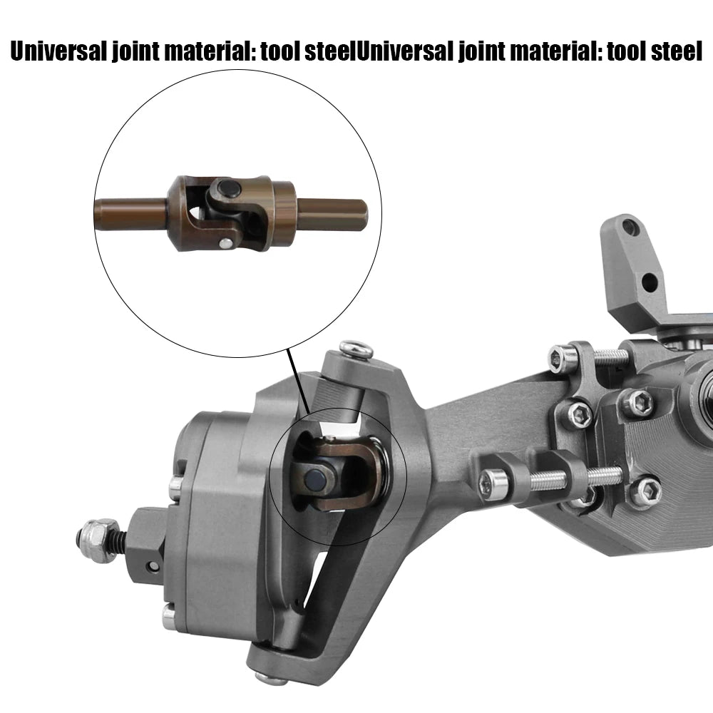 1/10 RC Crawler Metal Front & Rear Portal Axle for Axial Capra 1.9 UTB RR10 Upgrade - EXPROTAS