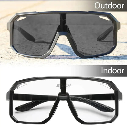 Bicycle Riding Sunglasses Photochromic Cycling Glasses Men Women MTB Road