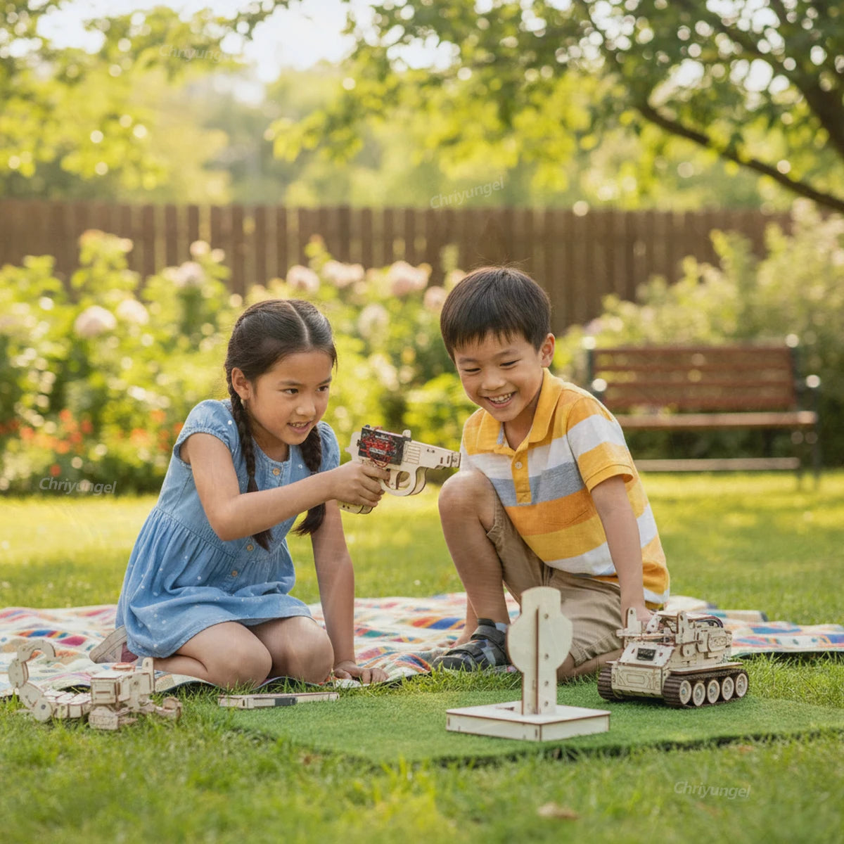 DIY Wooden Target Shooting Toy for Children - Safe Interactive Craft
