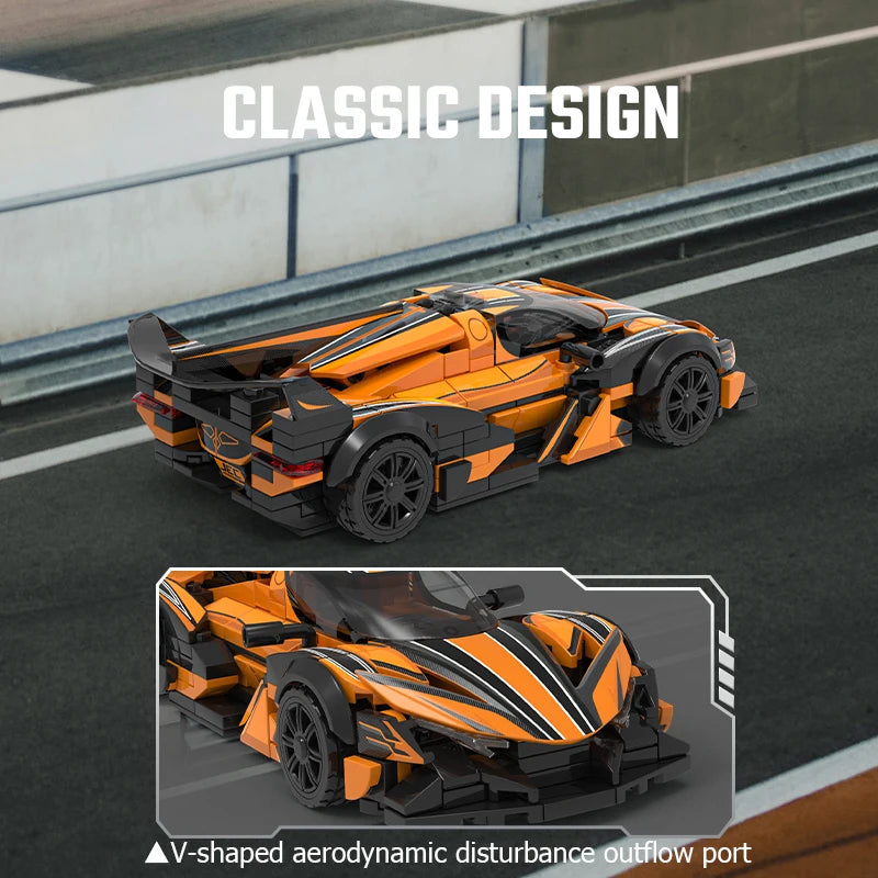 SEMBO Sports Car MOC Racing Vehicle Building Blocks Technical Auto Model Toy Gift