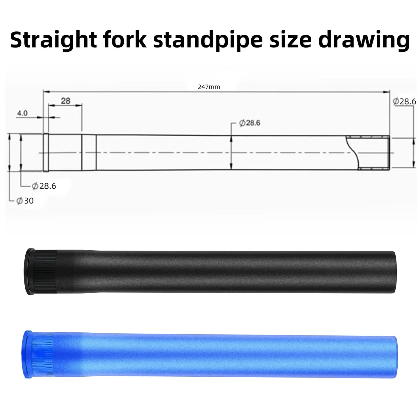 BOLANY Air Front Suspension Fork MTB Aluminum Straight/Tapered Steerer - EXPROTAS