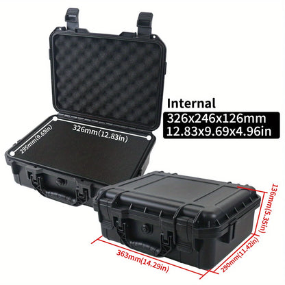 1pc Waterproof Hard Carry Case Bag Tool Case With Pre-cut Sponge Storage Box Safety Protector Organizer Hardware Toolbox-EXPROTAS