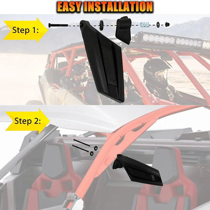 Can-Am Maverick X3 Side Rear View Racing Mirrors for XRS XDS MAX Off-Road 2017-2023
