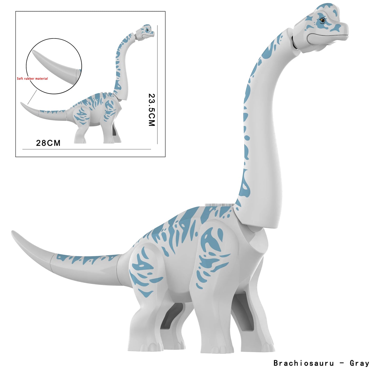 MOC Jurassic Building Block Dinosaur Model Big Brachiosaurus Toy