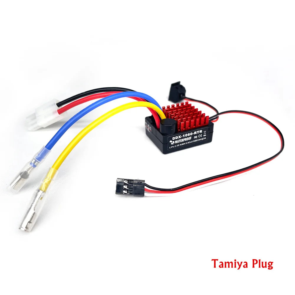 1060 60A Speed Controller Waterproof ESC for 1/10 RC Car Axial TRX4 TRX6