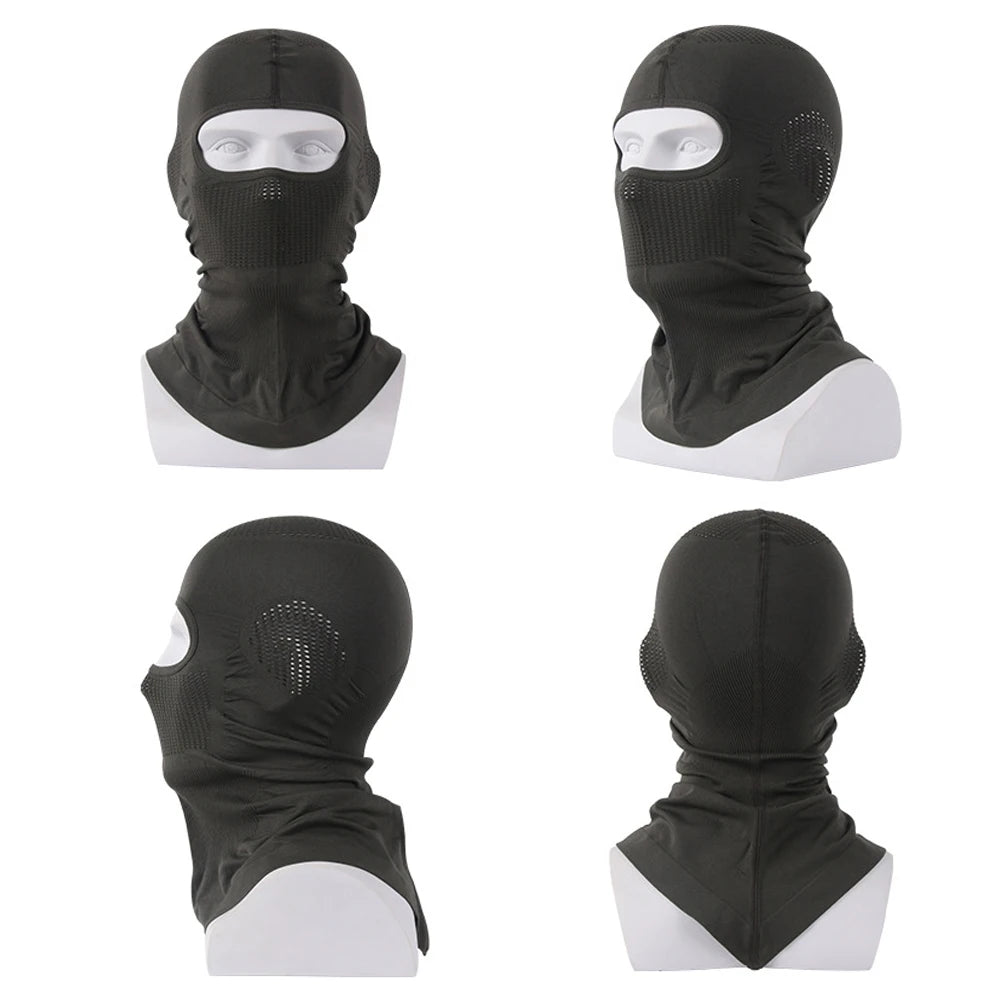 4Pcs Full Face Mask Balaclava Cycling Ski Motorcycle Warm Black Men