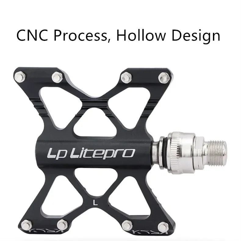 Litepro K5 Quick Release Folding Pedals Aluminum Ultralight Sealed Bearings - EXPROTAS