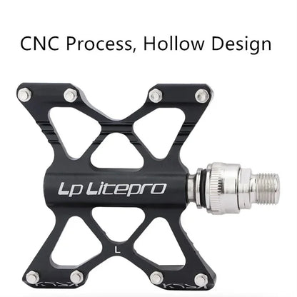 Litepro K5 Quick Release Folding Pedals Aluminum Ultralight Sealed Bearings - EXPROTAS