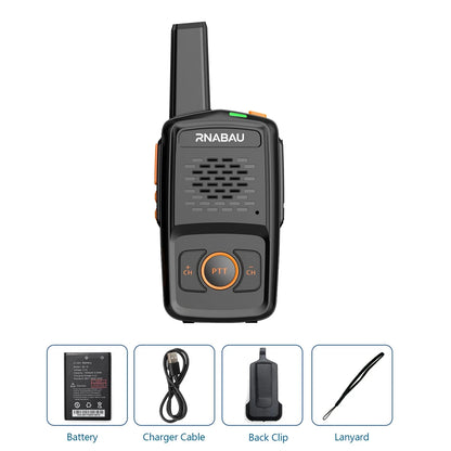 Mini Walkie Talkie UHF 16 Channels Two-Way Radio Long Range 5W MT-N1