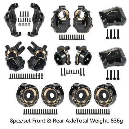 TRX4 Brass Portal Axle Housing Weight System Black 1/10 RC Crawler TRX6