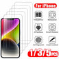 5PCS Tempered Glass Screen Protector for iPhone 18 17 16 15 14 13 12 Max