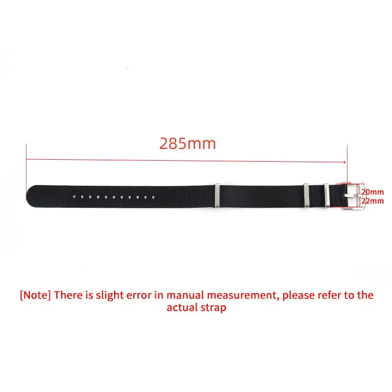 Nato Nylon Strap 20mm 22mm Military Watch Band Army Diver Wristwatch