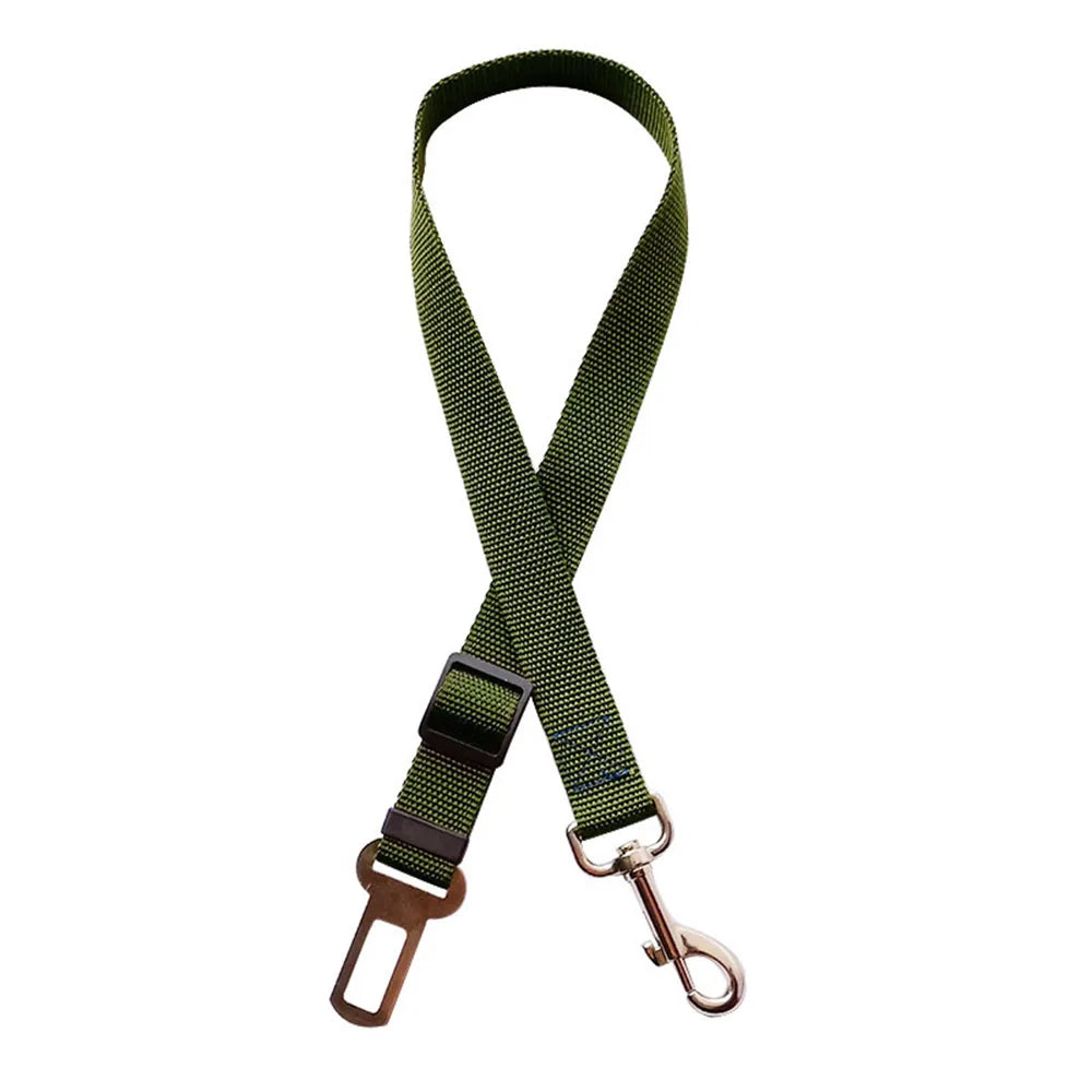 Adjustable Dog Car Seat Belt Harness Travel Safety Elastic Restraint Strap