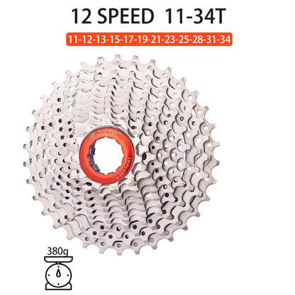 ZTTO MTB Road Bike 8/9/10/11/12 Speed Cassette 11v 25T/28T//30T/32T/34T/36T Sprocket K7 10v Bicycle Freewheel-EXPROTAS
