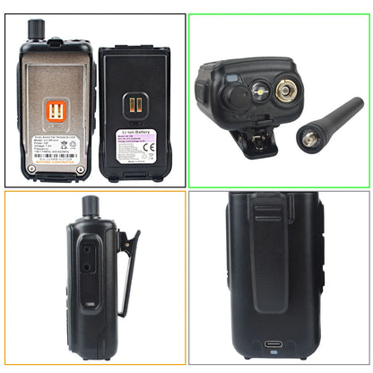 2PCS Baofeng Dual Band Mini Walkie Talkie 5W Radio Air Band Compact