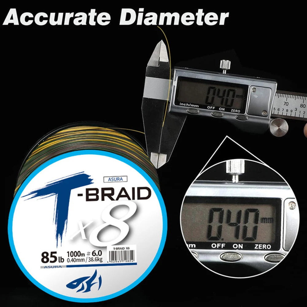 Braid Fishing Line 300-1000M PE 8 Strands Braided Carp Fishing