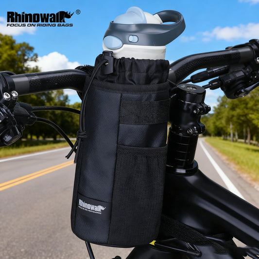 Rhinowalk Insulated Bicycle Water Bottle Carrier Handlebar Pouch 1pc/2pcs Options
