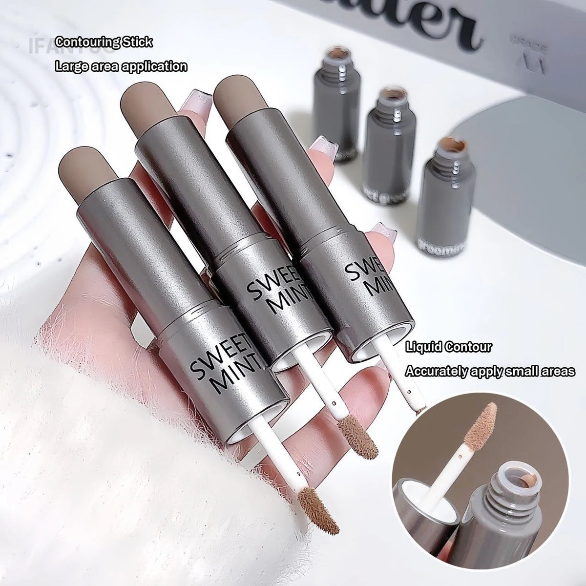 Concealer Contour Stick Matte Face Highlight Makeup Long Lasting Waterproof