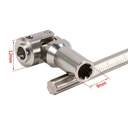 HooCrawler Stainless Steel Cut-to-Length Driveshaft 68-229mm 1/10 RC Crawler