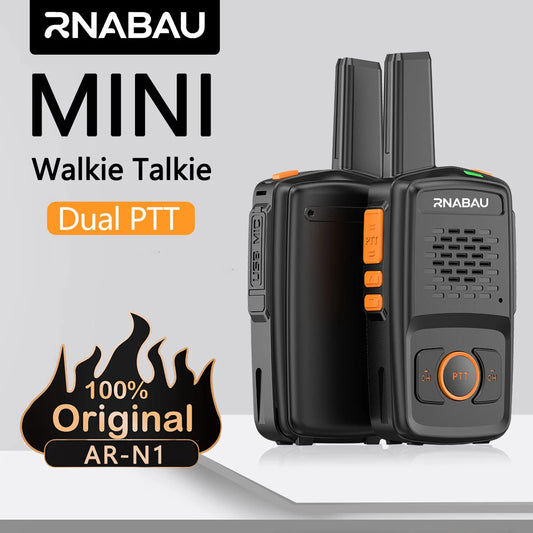 Mini Walkie Talkie UHF 16 Channels Two-Way Radio Long Range 5W MT-N1