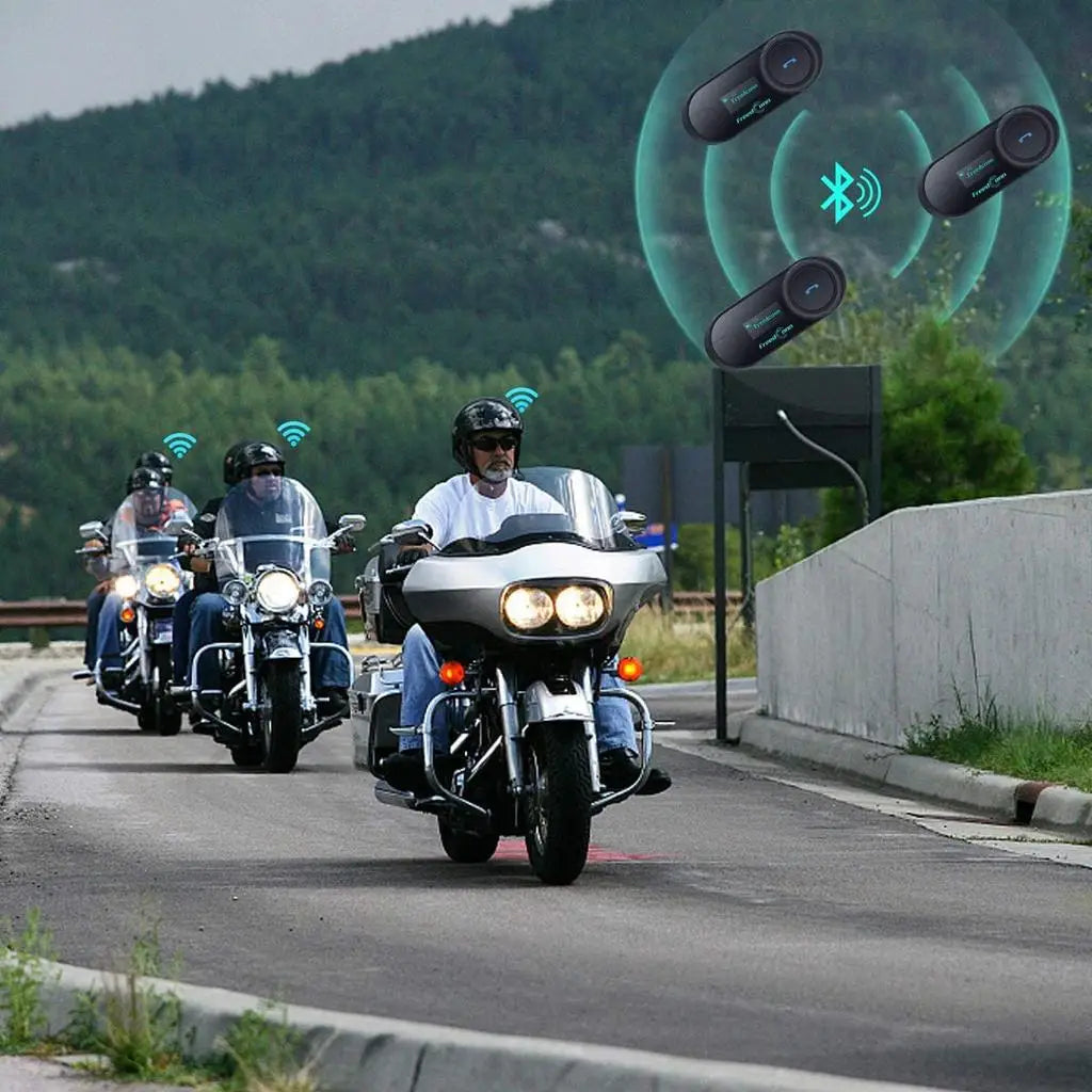 Freedconn T Com SC Bluetooth Motorcycle Intercom Helmet Headset Wireless Communication Interphone BT 5.0 Music Share 6Riders FM-EXPROTAS