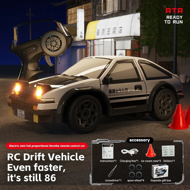 KF20 1:64 RC Drift Car 2.4G Mini Desktop Remote Control Racing Car