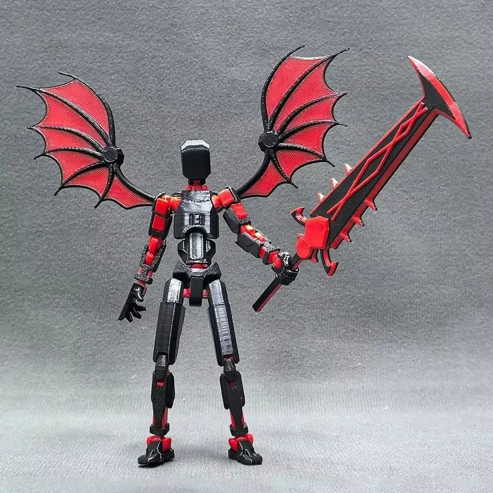 3D Printed Robot 13 Action Figure Multi-Jointed Desktop Decoration