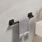 Self-Adhesive Bathroom Towel Rack No-Drill White Black Towel Bar Rail