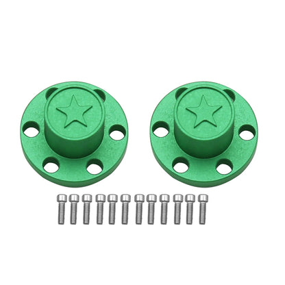 1/10 RC Crawler Metal Wheel Center Dust Caps 6-Hole for 1.9" & 2.2" Wheels - EXPROTAS
