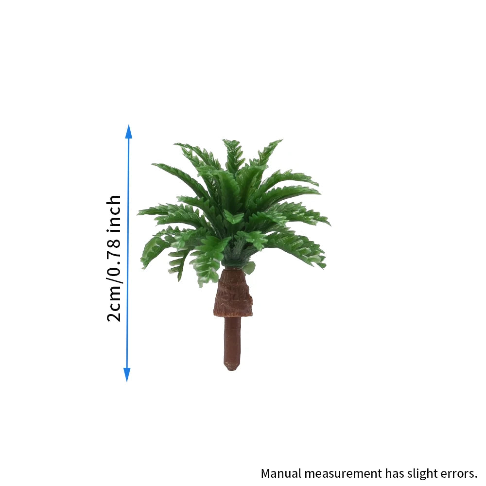 5Pcs Coconut Palm Tree Mini Garden Decor 2-5CM Fairy Layout