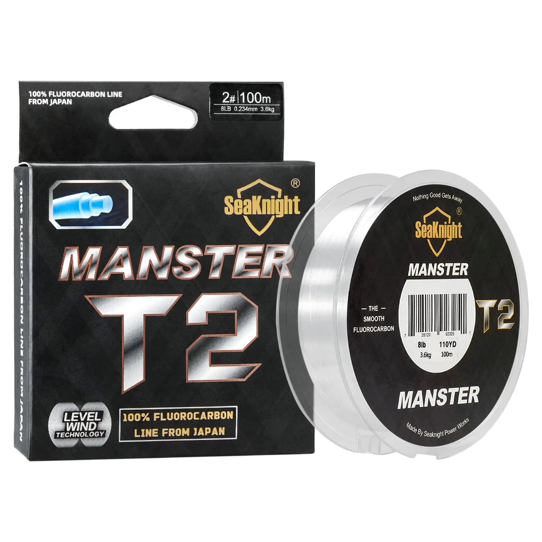 100M SeaKnight Fluorocarbon Fishing Line 3-35LB Carbon Fiber Leader